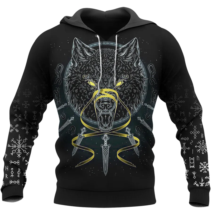 Hoodie Viking – Fenrir Artwork – Odin Art Legendary Style Hoodie Viking – Fenrir Artwork – Odin Art Legendary Style