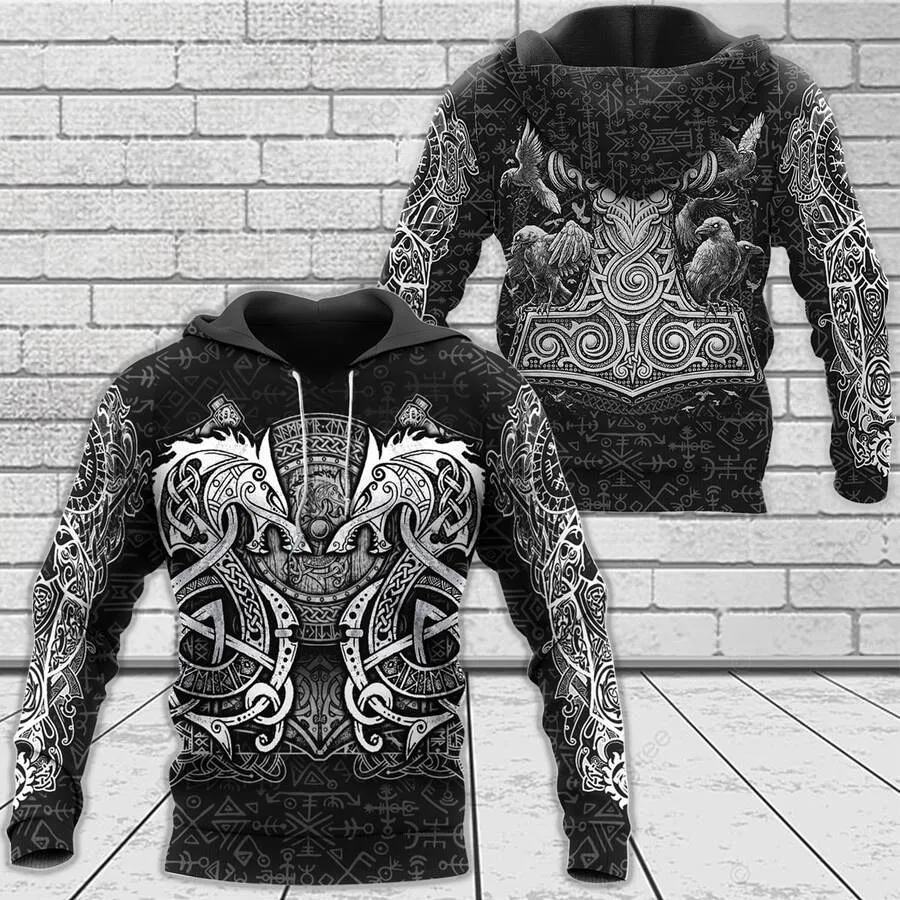 Hoodie Viking – Fenrir Rune – Mythos Mjolnir Epic Design Hoodie Viking – Fenrir Rune – Mythos Mjolnir Epic Design