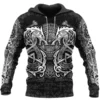 Hoodie Viking – Fenrir Rune – Mythos Mjolnir Epic Design