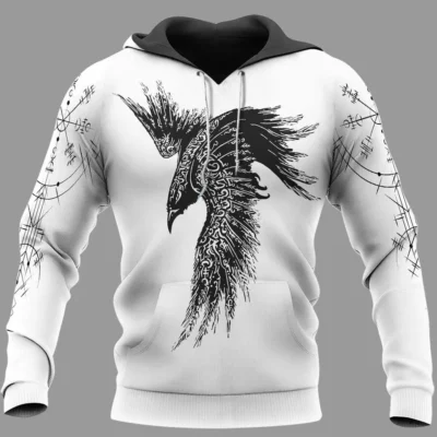 Hoodie Viking – Norse Raven Design Epic Heritage
