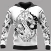 Hoodie Viking – Norse Wolf Design with Axe Norse Power