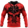 Hoodie Viking – Skull Hoodie Mens With Norse Raven Symbol