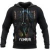 Hoodie Wolf – Hoodie Viking Featuring Fenrir And Odin Mythic