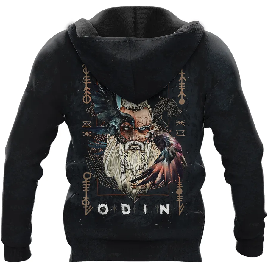 Hoodie Wolf – Hoodie Viking Featuring Fenrir And Odin Mythic Hoodie Wolf – Hoodie Viking Featuring Fenrir And Odin Mythic