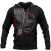 Raven Hoodie – Hoodie Viking With Legendary Hammer And Spear Of Odin Raven Hoodie – Hoodie Viking With Legendary Hammer And Spear Of Odin