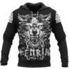 Viking Hoodie – Art Fenrir – Viking Compass Guiding Spirit