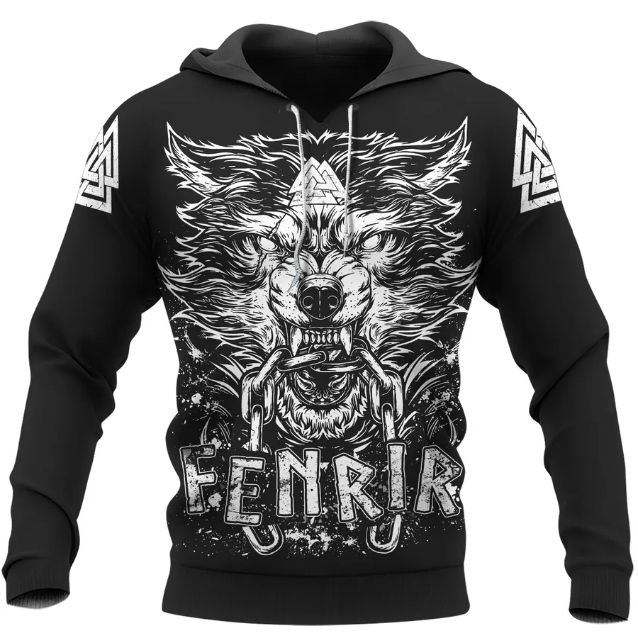 Viking Hoodie – Art Fenrir – Viking Compass Guiding Spirit Viking Hoodie – Art Fenrir – Viking Compass Guiding Spirit