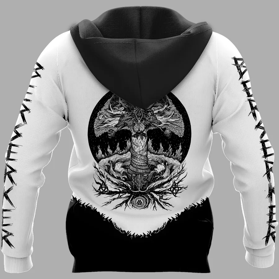 Viking Hoodie - Berserker Bear Hoodie with Warrior Spirit Viking Hoodie - Berserker Bear Hoodie with Warrior Spirit