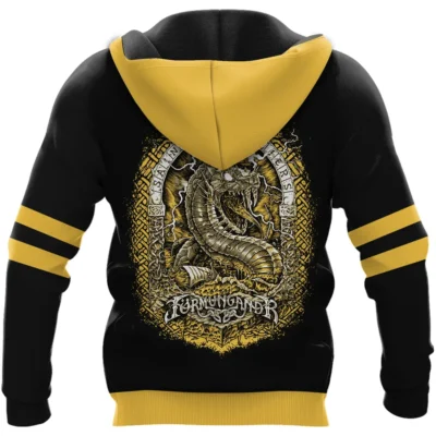Viking Hoodie Featuring Jormungandr Son Of Loki And Angrboda Epic Norse