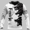 Viking Hoodie – Fenrir Clothing – Norse Wolf Art Primal Strength