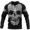 Viking Hoodie – Skull Yggdrasil Art Featuring the Power of Fenrir Symbol Viking Hoodie – Skull Yggdrasil Art Featuring the Power of Fenrir Symbol