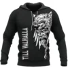 Viking Hoodie – Till Valhalla Hoodie – Berserker Art Savage Legacy