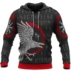 Viking Hoodie – Viking Celtic Raven Rune Enchanted Spirit
