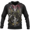 Viking Hoodie With The Sons Of Fenrir Hati And Skoll