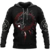 Viking Hoodie – Wolf Hoodie Featuring Hati And Skoll viking hoodie wolf hoodie featuring hati and skoll