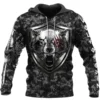 Viking Hoodies – Camo Wolf Hoodies – Mjolnir Art Thunder Style Viking Hoodies – Camo Wolf Hoodies – Mjolnir Art Thunder Style