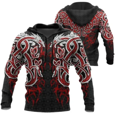 Viking Hoodies – Dragons in Norse Mythology Epic Legend