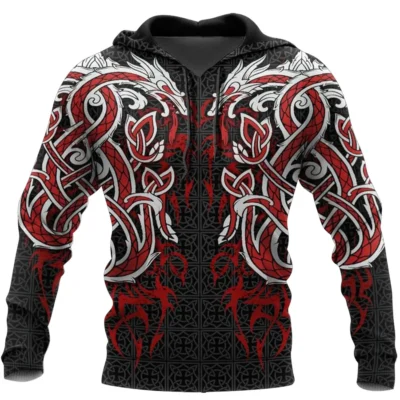 Viking Hoodies – Dragons in Norse Mythology Epic Legend