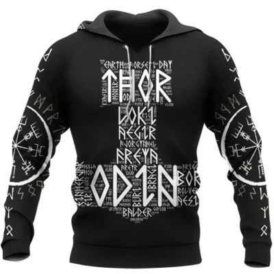 Viking Hoodies – Hammer of Thor – Odin – Valhalla Legacy
