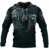 Viking Hoodies – Munin and Hugin – Valknut Symbol Mystic Design