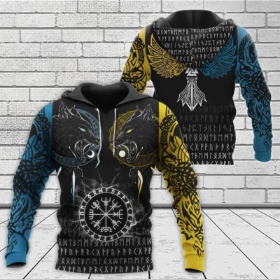 Viking Hoodies – Munin and Hugin – Viking Celtic Raven Mystic Viking Hoodies – Munin and Hugin – Viking Celtic Raven Mystic