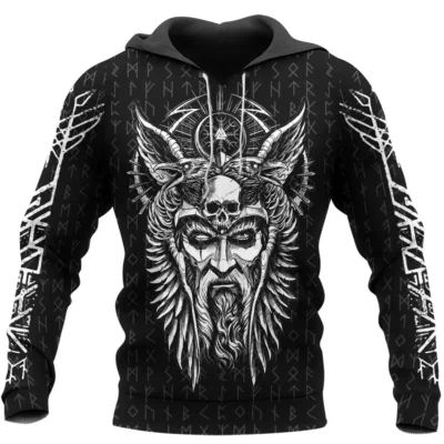 Viking Hoodies – Odin Viking Protection Rune Sacred Power