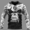 Viking Hoodies – Skull Valknut Rune Camo Power Style