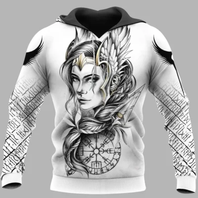Viking Hoodies – Valkyrie Wing Divine Power