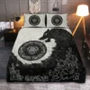 Viking Quilt Bedding Set – Black Viking Wolf Symbol Fierce Power Viking Quilt Bedding Set – Black Viking Wolf Symbol Fierce Power