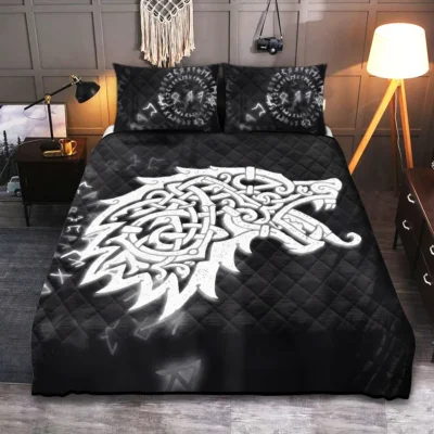 Viking Quilt Bedding Set – Fenrir Art – Viking Celtic Heritage