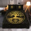 Viking Quilt Bedding Set – Gold Tree of Life Timeless Elegance Viking Quilt Bedding Set – Gold Tree of Life Timeless Elegance