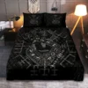 Viking Quilt Bedding Set – Jormungandr Rune Serpent Power Design Viking Quilt Bedding Set – Jormungandr Rune Serpent Power Design