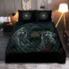 Viking Quilt Bedding Set – Majestic Munin and Hugin Design Viking Quilt Bedding Set – Majestic Munin and Hugin Design