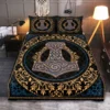 Viking Quilt Bedding Set – Mjolnir Art Thunderous Power