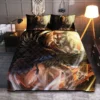 Viking Quilt Bedding Set – Norse Raven and Wolf United Spirit