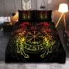 Viking Quilt Bedding Set – Norse Wolf Symbol Fierce Legacy