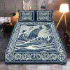 Viking Quilt Bedding Set – Ship Painting Art Saga Style