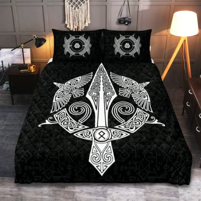 Viking Quilt Bedding Set – Spear Viking Warrior Spirit