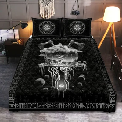 Viking Quilt Bedding Set – Tree of Life Quilt Timeless Harmony