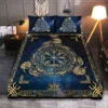 Viking Quilt Bedding Set – Vegvisir Norse Guiding Rune