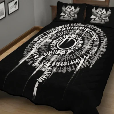 Viking Quilt Bedding Set – Viking Protection Rune Sacred Design