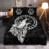 Viking Quilt Bedding Set – Viking Rune Wolf Fierce Legacy Viking Quilt Bedding Set – Viking Rune Wolf Fierce Legacy