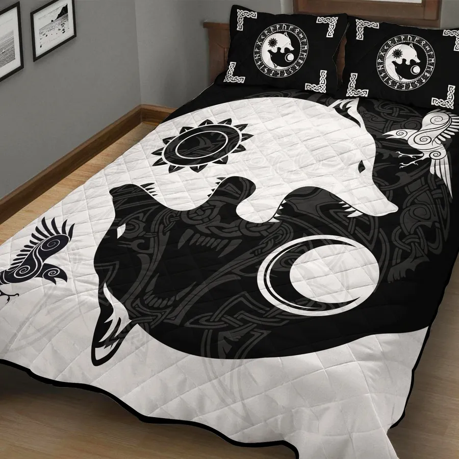 Viking Quilt Bedding Set – Wolf Viking Art Bold Legacy Viking Quilt Bedding Set – Wolf Viking Art Bold Legacy