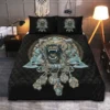 Viking Quilt Bedding Set – Wolf Viking Art Fierce Design