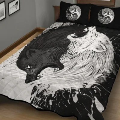 Viking Quilt Bedding Set – Yinyang Skoll – Hati Lunar Balance