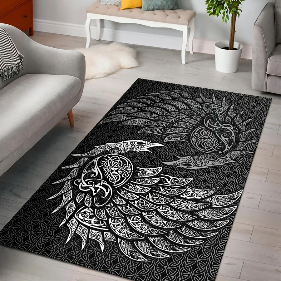Viking Rug - Viking Celtic Legacy - Viking Raven Spirit Decor Viking Rug - Viking Celtic Legacy - Viking Raven Spirit Decor
