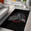 Viking Rug - Viking Raven Valor - Viking Celtic Raven Saga Decor Viking Rug - Viking Raven Valor - Viking Celtic Raven Saga Decor