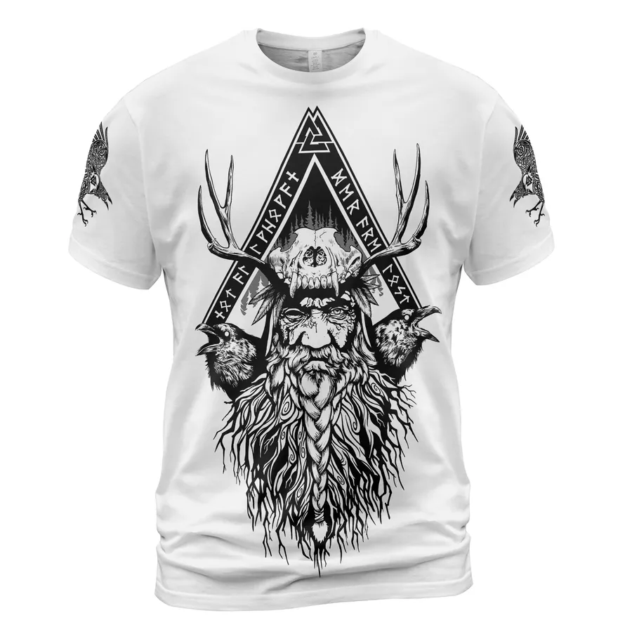 Viking Shirt – Mythic Tree Of Life T Shirt With Odin And Vegvisir Symbols Viking Shirt – Mythic Tree Of Life T Shirt With Odin And Vegvisir Symbols