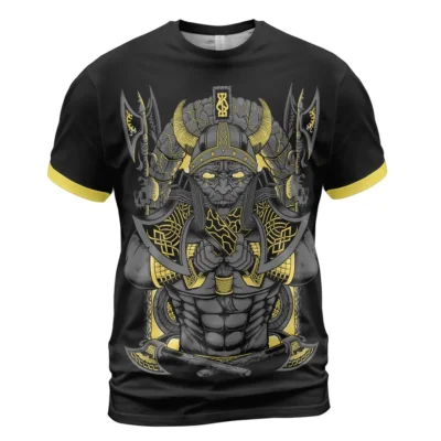 Viking Shirts For Men Featuring Jormungandr Son Of Loki – Mythic Serpent Design