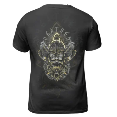 Viking Shirts – Powerful Wolves TShirt With Hati And Skoll Heathen